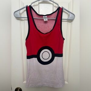 Pokemon Red and White Tank Top